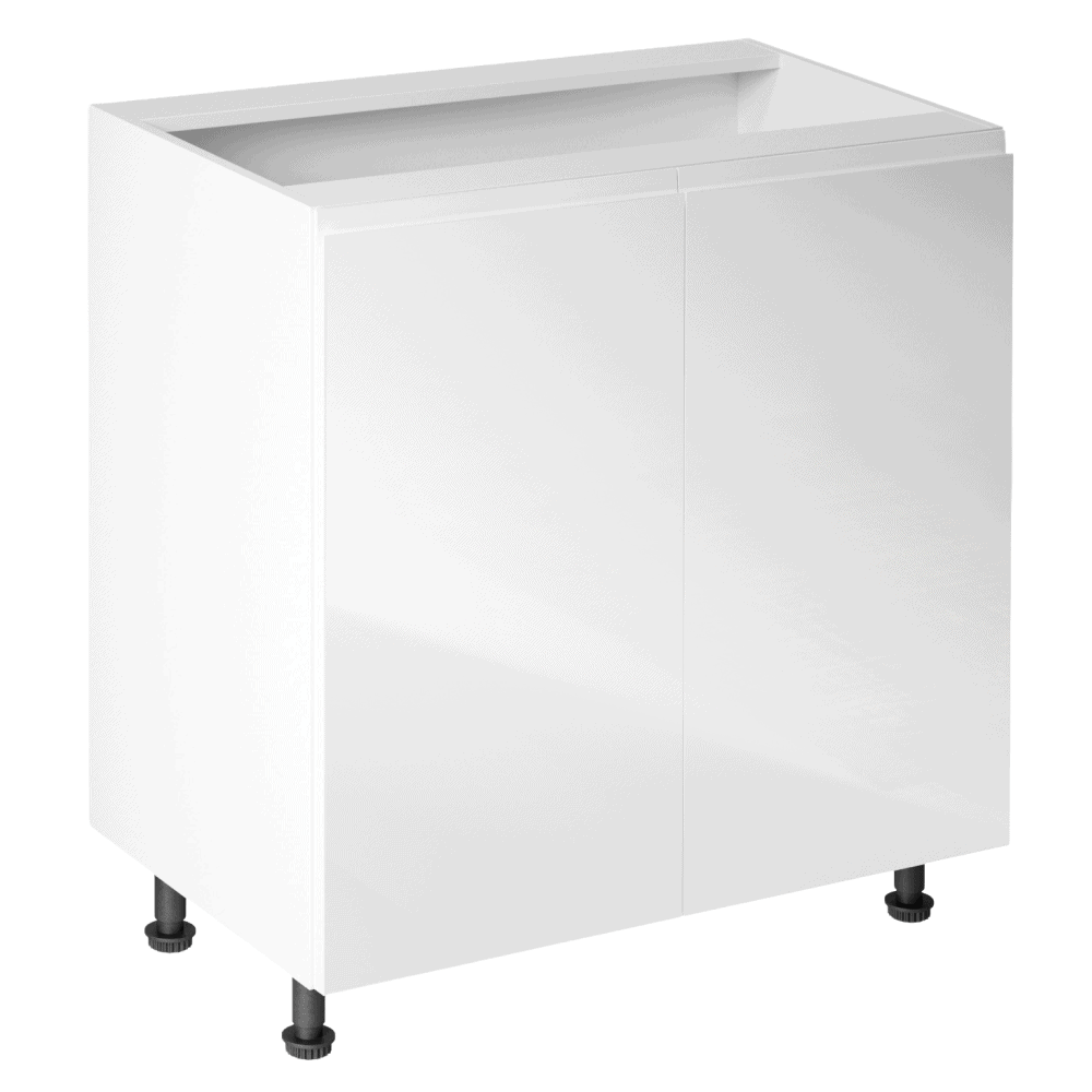 aurora-dodd-biela-d80 Dulap inferior, alb/alb luciu extra ridicat, AURORA D81 - imagine 1