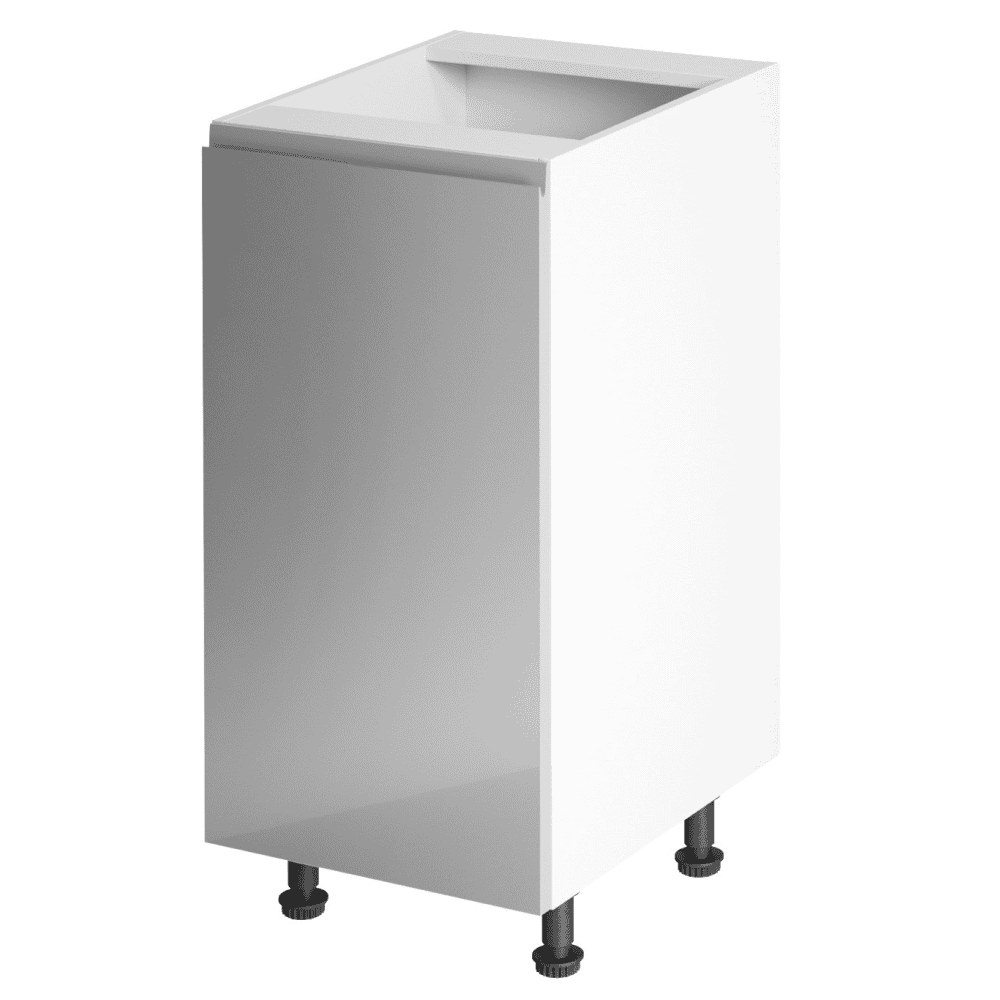 aurora-dodd-siva-d40-lava Dulap inferior, alb/gri extra lucios, stânga, AURORA D40 - imagine 1