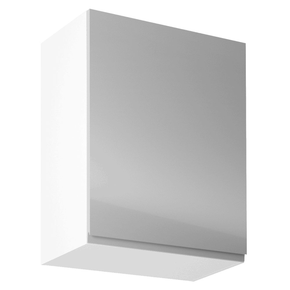 aurora-dodd-siva-g601f-prava Dulap superior, alb/gri extra lucios, dreapta, AURORA G601F - imagine 1