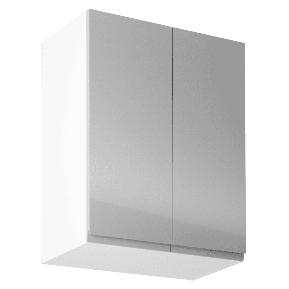 aurora-dodd-siva-g602f-prava Dulap superior, alb/gri extra lucios, AURORA G602F - imagine 1