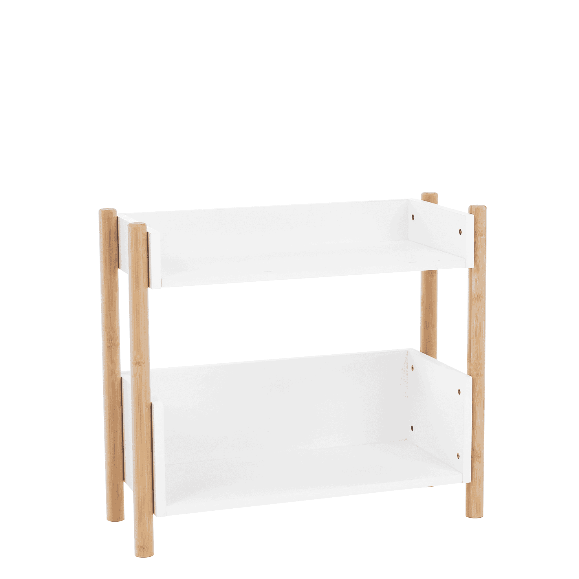 baltika-typ1 Etajeră cu 2 rafturi, bambus natural / alb, BALTIKA TYPE 1 - imagine 1