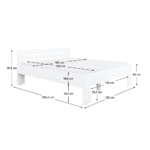 Pat, 180x200, alb, BASIS - imagine 3