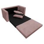 Canapea extensibilă, roz, BEJA - imagine 4