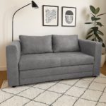 Canapea extensibilă, gri, BEJA - imagine 3