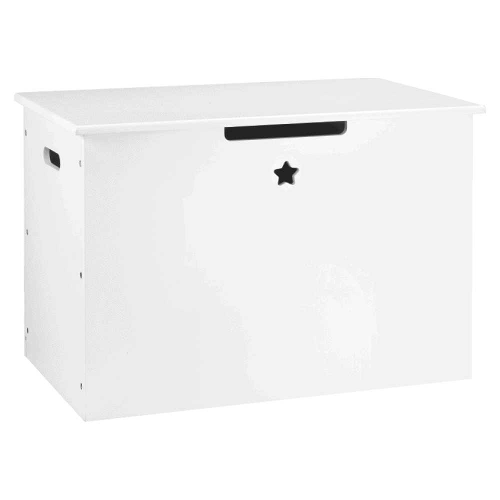 bolis-dreveny-box-biela-01 Cutie depozitare jucării, albă, BOLIS - imagine 1