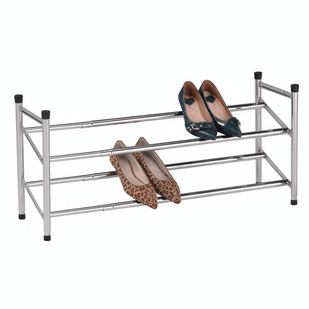 bontik-chrom-tea-na-bielom-pozadi-1 Dulap încălţâminte 2 rânduri, cromat/negru, TEA - imagine 1