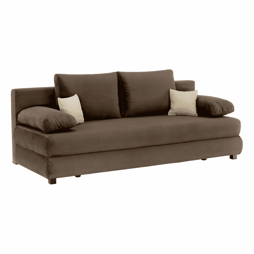 cliv-capuccino-oprava-01 Canapea extensibilă, textil capuccino/bej, CLIV - imagine 1