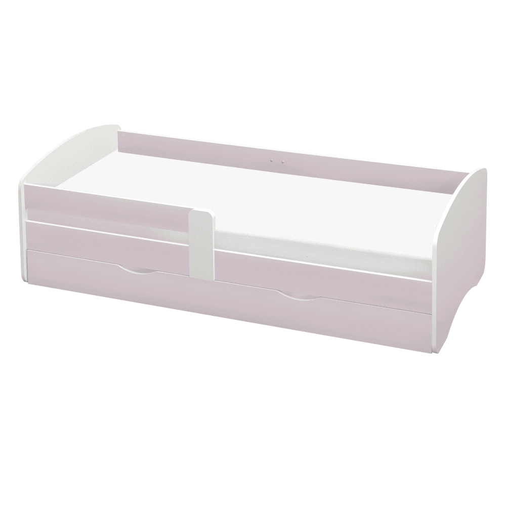 cocolino-postel-ruzova-d-0 Pat cu lamele şi spaţiu de depozitare 90x200, alb/roz, COCOLINO - imagine 1