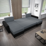 Canapea universală, gri/negru, DAKAR NEW U - imagine 5