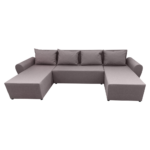 Canapea universală, gri-bej Taupe, DAKAR NEW U - imagine 3