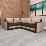 Canapea universală, bej / maro, DINA L ROH - imagine 2