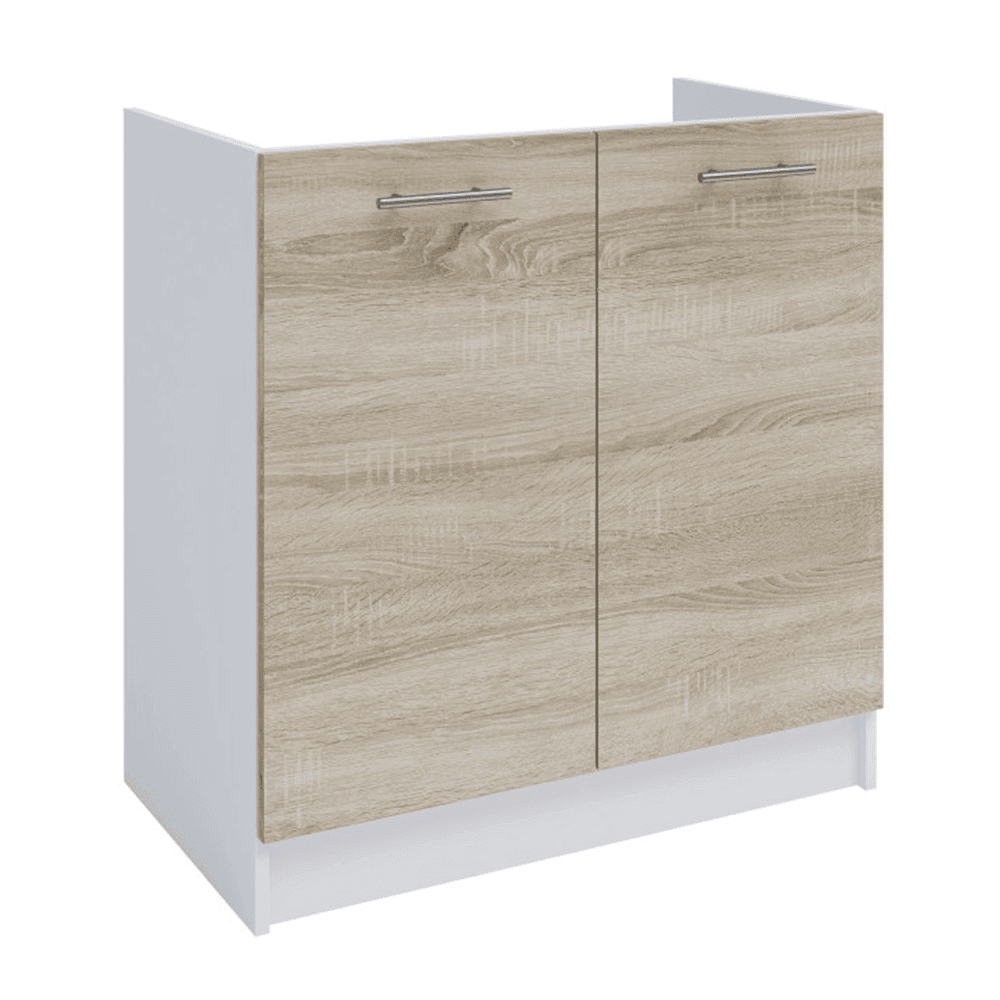 dolna-skrinka-dub-sonoma-biela-s-80-zl-hlavna Dulap inferior, stejar sonoma/alb, FABIANA S - 80ZL - imagine 1