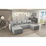 Set de canapea universală, gri, DUAN U UNI - imagine 3