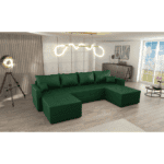 Set de canapea universal, verde, DUAN U UNI - imagine 2