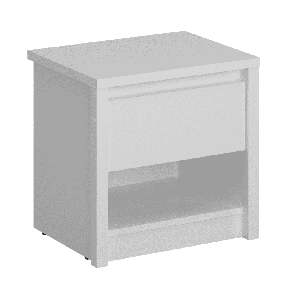 erodin-1s-noc-stolik-hlavna Noptieră 1S, albă, ERODIN - imagine 1