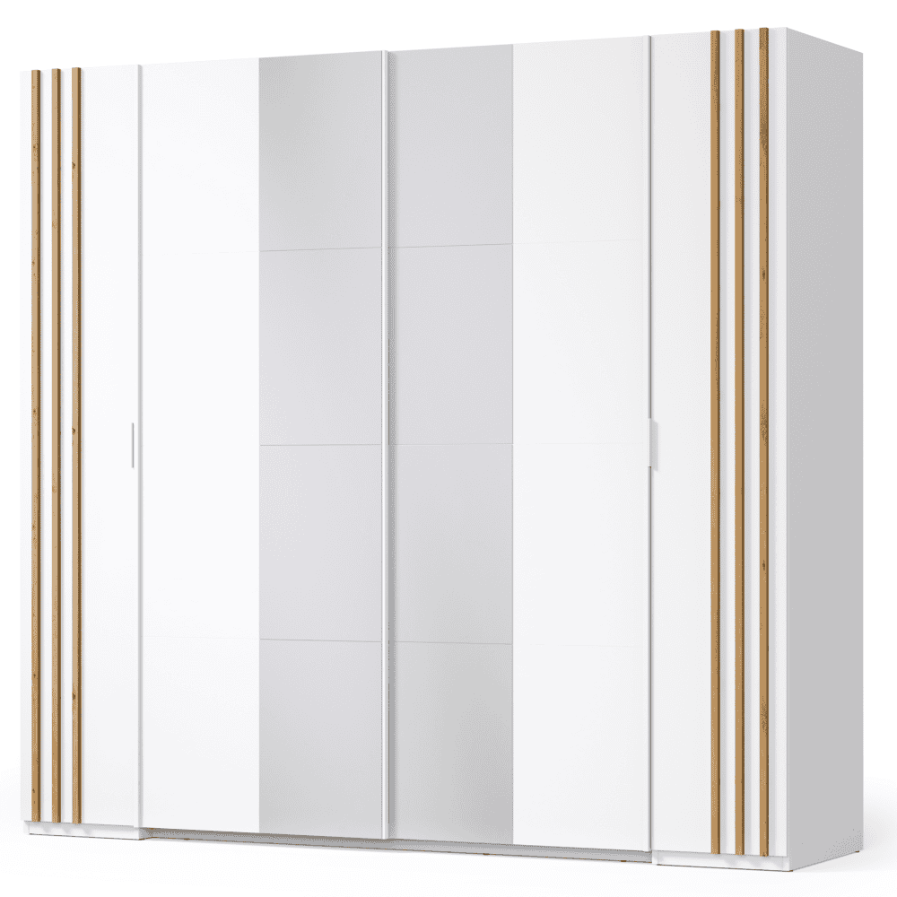 florens-skrina-01-u Dulap, 2D, alb/stejar artisan, FLORENS - imagine 1