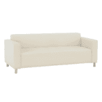 Canapea 3 locuri, piele ecologică bej, HOMKER