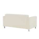 Canapea 2 locuri, piele ecologică bej, HOMKER - imagine 6