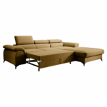 Set canapea extensibilă HORTY ROH, dreapta, în culoarea muştarului - imagine 3