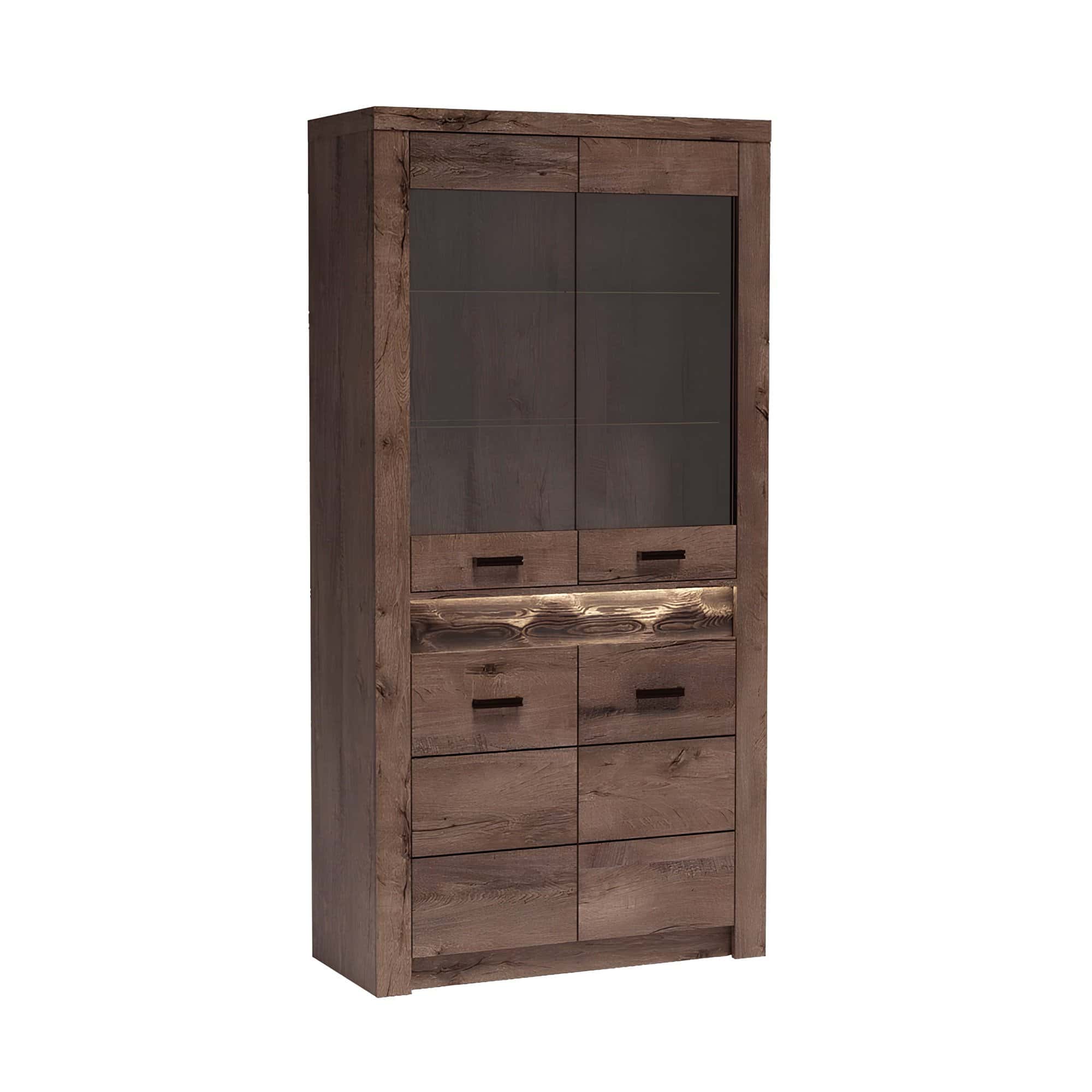 jasen-tmavy-l3-min-up Vitrină, frasin închis, INFINITY I-03 - imagine 1