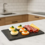 Platou servire Atmosphera din ardezie, 32x24 cm, negru Mob360 - imagine 6