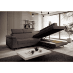 Canapea extensibilă, maro, dreapta, JOGI ROH - imagine 6