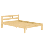 Pat cu somieră, natural, lemn de pin, 140x200, JONA - imagine 2