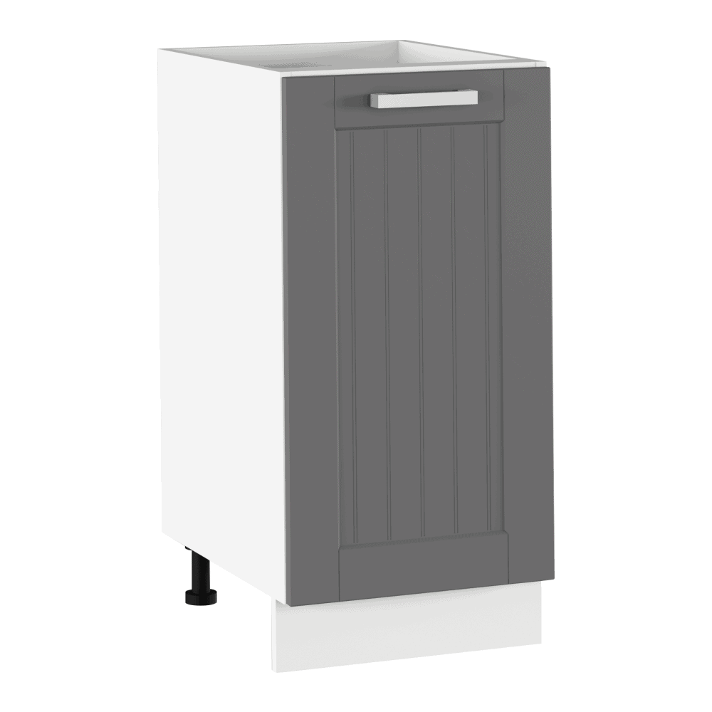 julia-typ52-1DV-biela-tmavosiva-spodna Dulap inferior, gri închis/alb, JULIA TYP 52 - imagine 1