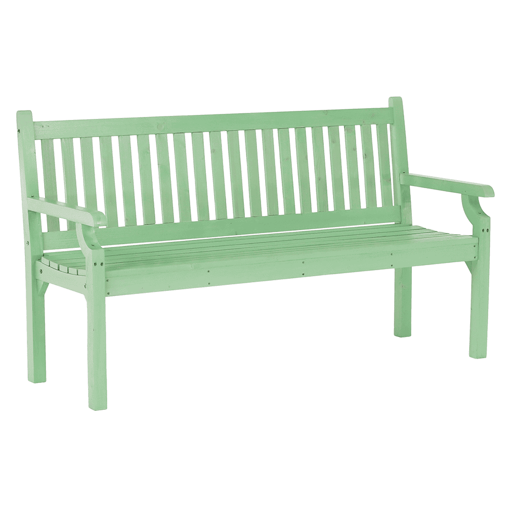 kolna-01 Bancă de grădină din lemn, neo mentă, 150 cm, KOLNA - imagine 1
