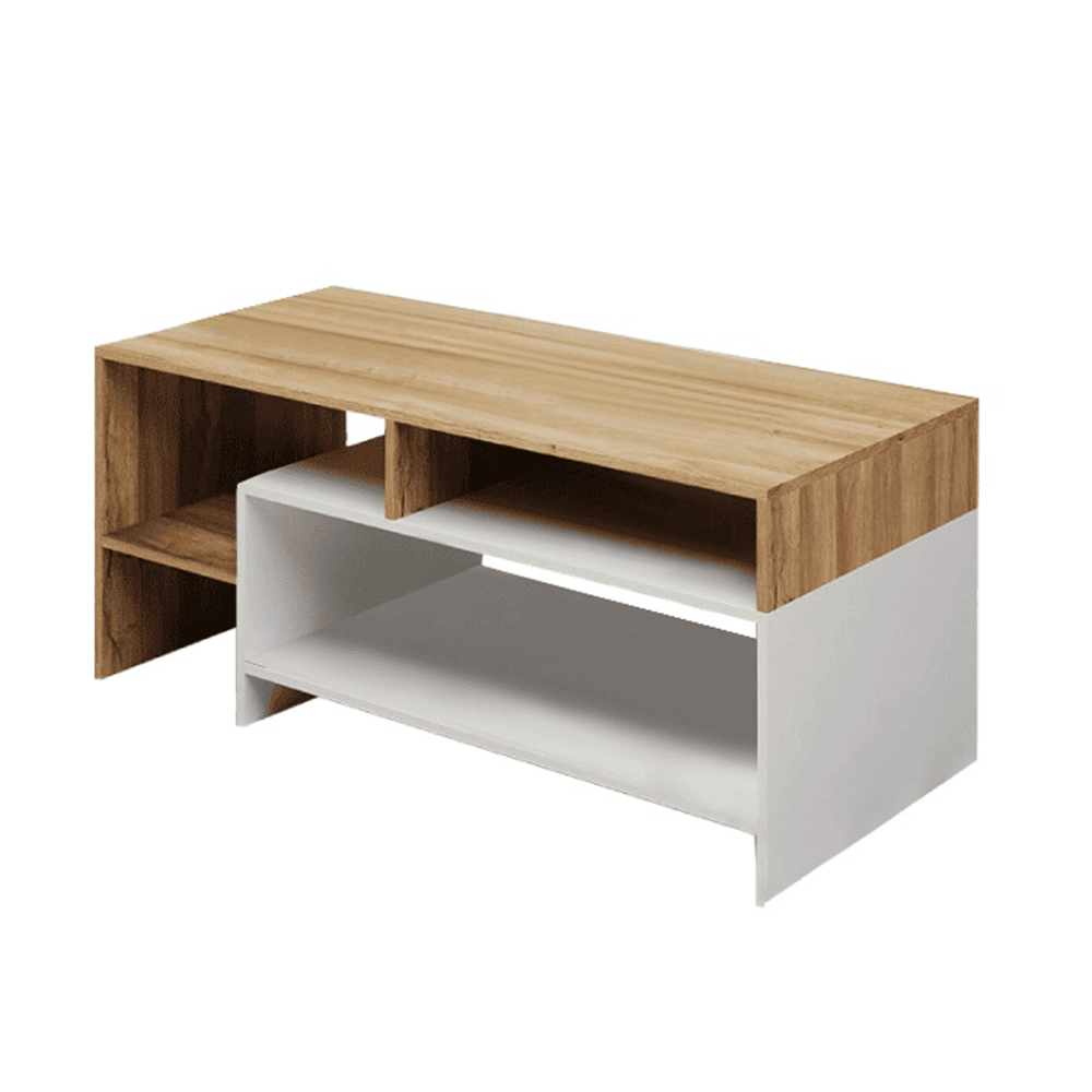 konferensny-stolik-biela-dub-sonoma-alicante-01 Măsuţă de cafea, stejar grandson/alb, ALICANTE - imagine 1