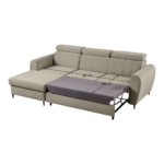 Canapea extensibilă, bej, stânga, KORIO - imagine 7