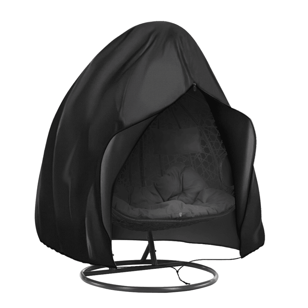 kryto-typ-2-plachta-01 Husă de protecţie pentru scaun dublu suspendat, negru, KRYTO TYP 2 - imagine 1