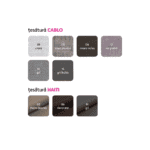 Canapea extensibilă, material textil gri-negru, stânga, LAUREL - imagine 2