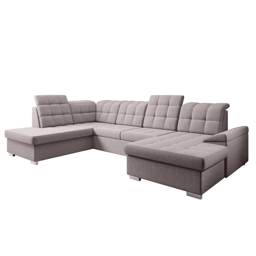 lava-oreo-u-up Canapea extensibilă, gri-bej Taupe, stânga, OREO U - imagine 1