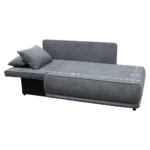 Canapea extensibilă, gri, pe stânga, LIAMI - imagine 3
