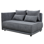 Canapea extensibilă, gri, pe stânga, LIAMI