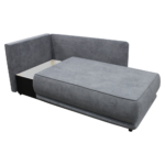Canapea extensibilă, gri, pe stânga, LIAMI - imagine 6