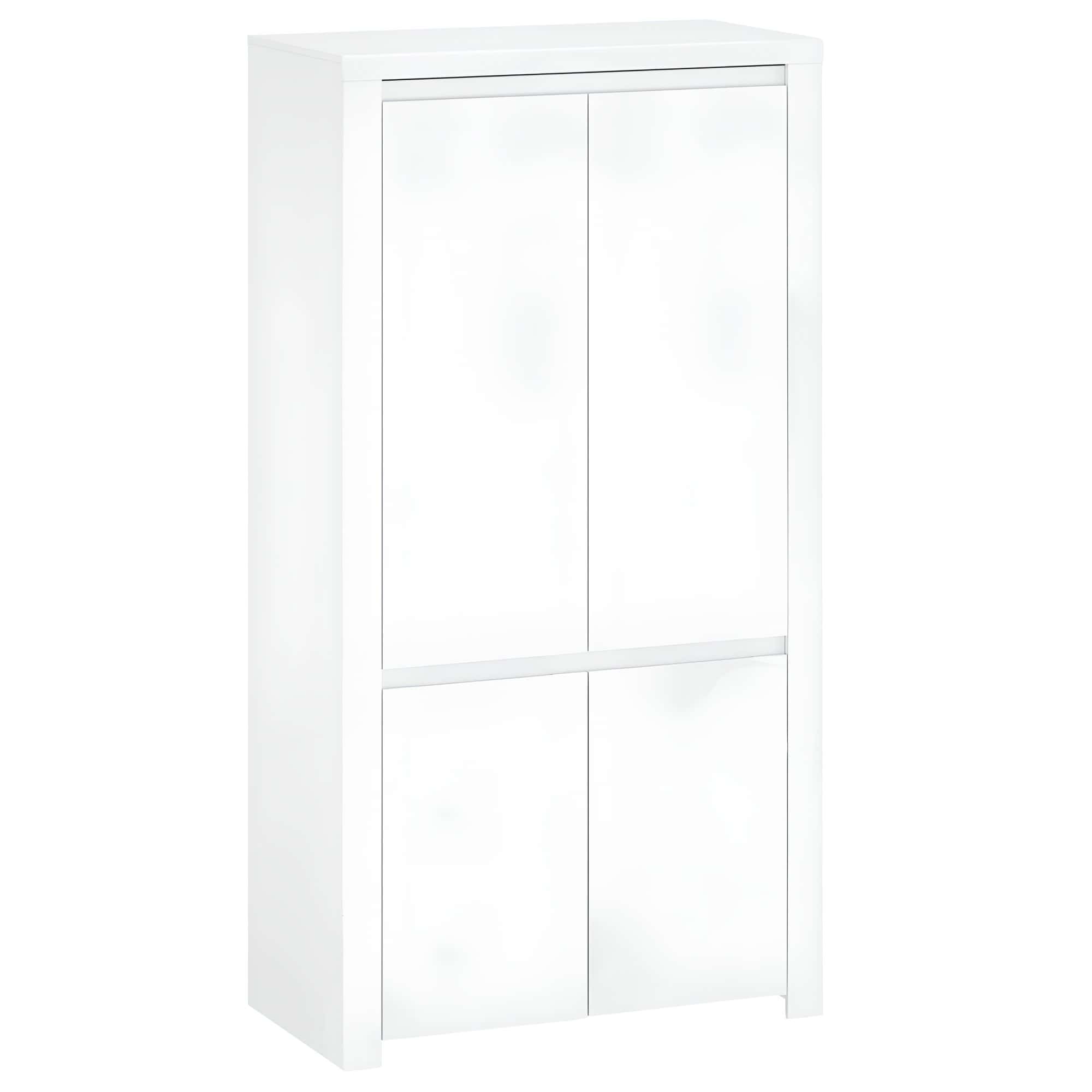 lindy-4D-skrina-01 Dulap 4D, alb lucios, LINDY - imagine 1