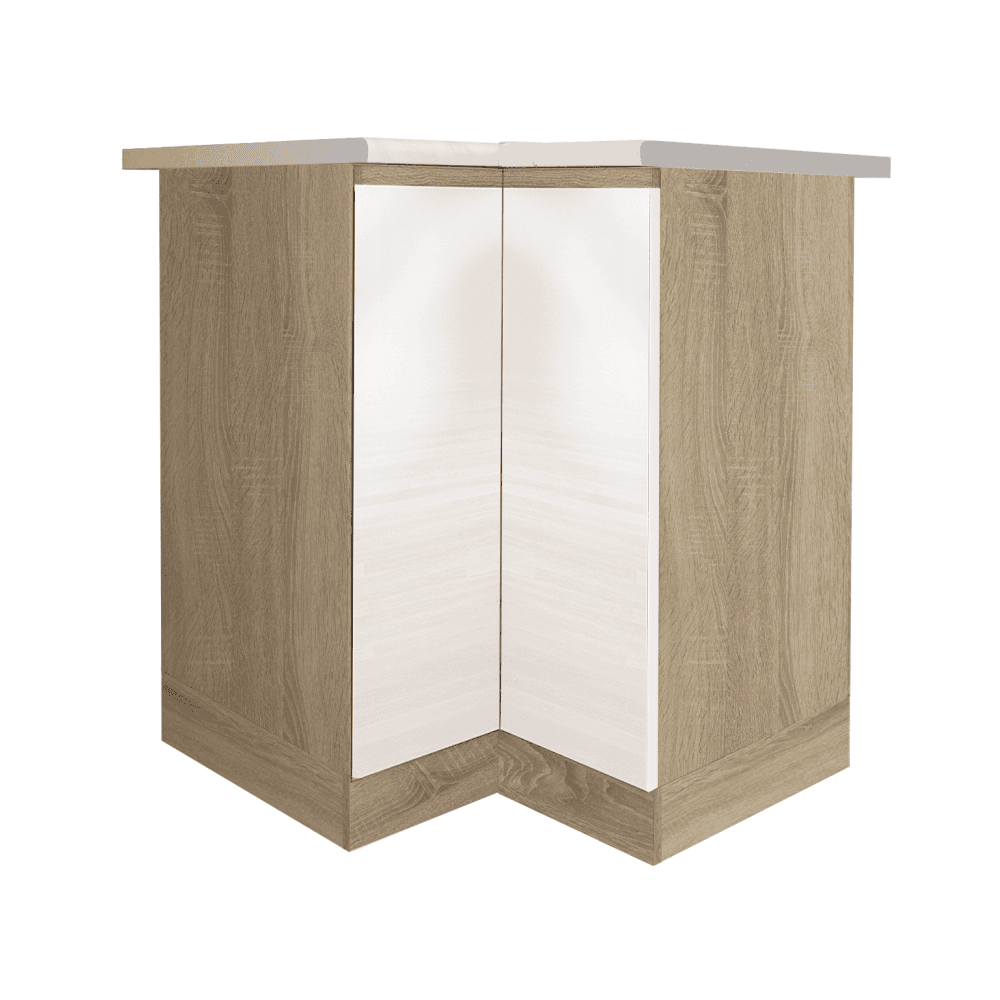 line-dolna-skrinka-hlavna Dulap inferior de colţ, alb super luciu HG, LINE ALB - imagine 1