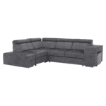 Set canapea, gri, pe stânga, MALAGA