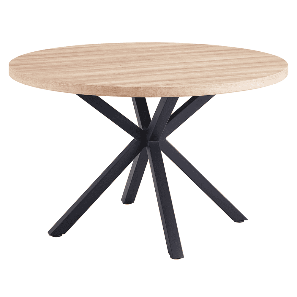 medor-stolik-dub-sonoma-dod-01 Masă de sufragerie, stejar sonoma / negru, diametru 120 cm, MEDOR - imagine 1