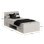 Pat, 90x200, caşmir, MICHIGAN NEW - imagine 3