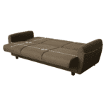 Canapea 3 locuri, extensibilă, maro Savana/cu model, MILO - imagine 5