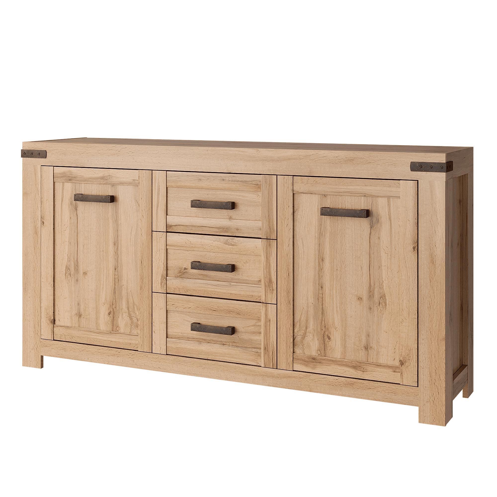 moratiz-komoda-2d3s Comodă 2D3S, stejar wotan, MORATIZ - imagine 1