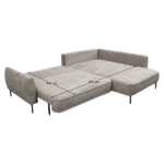 Set canapea, gri-bej Taupe, pe dreapta, MURIEL ROH - imagine 8