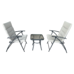 Set grădină 1+2, gri / gri închis, MUSON - imagine 4