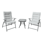 Set grădină 1+2, gri / gri închis, MUSON