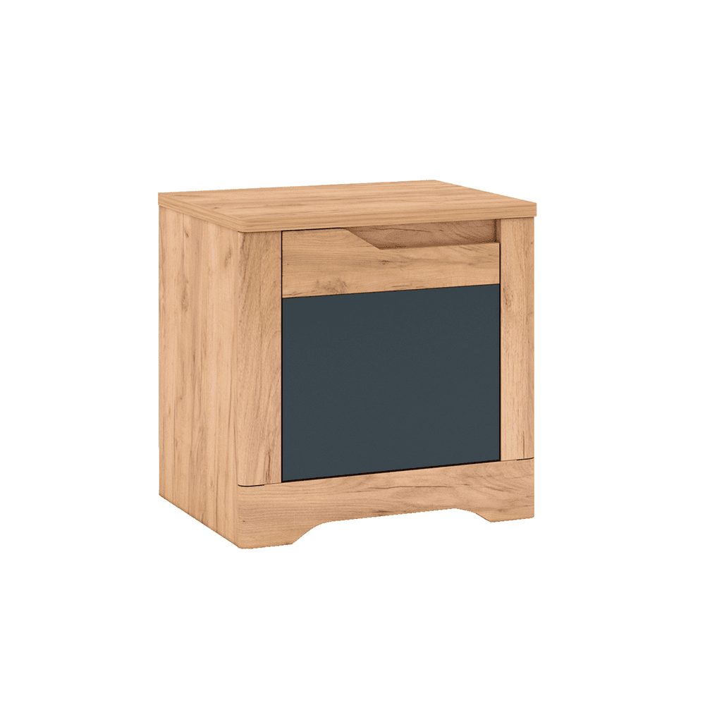 nocny-stolik-x1-lava-01 Noptieră, stejar craft auriu / gri grafit, stânga, FIDEL X1 - imagine 1