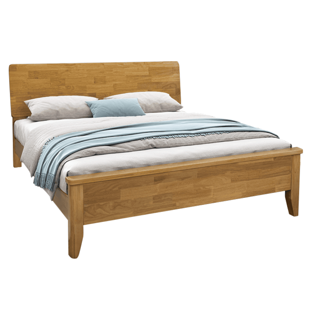 noemi-postel-novozl-borov-1 Pat matrimonial, 160x200, lemn masiv, natural, NOEMI - imagine 1