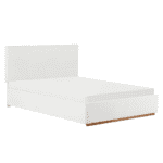 Pat cu somieră si spaţiu de depozitare 180x200, alb, NUVOLA - imagine 2